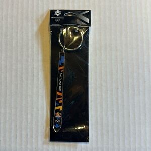 NWT Salt Lake 2002 collector ski key ring with design and Winter Olympics logo
